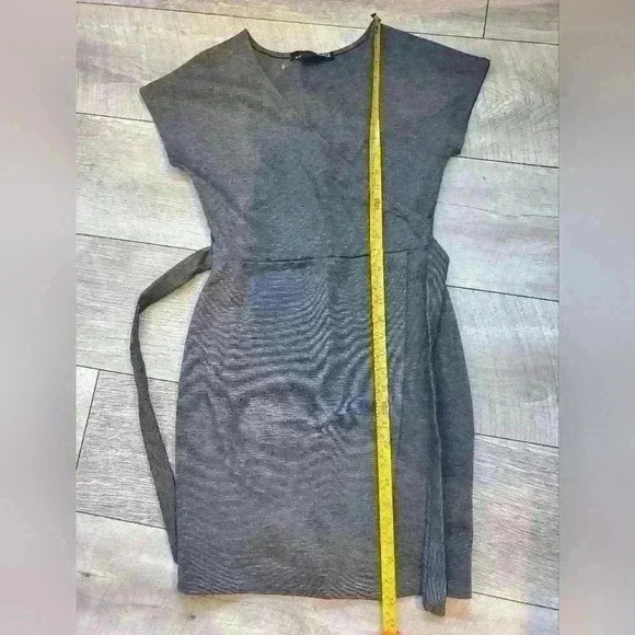 Rebel sugar grey  faux wrap dress size small - Picture 6 of 9